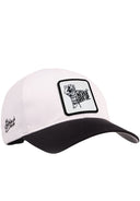 Gorra Six Negro Blanco Béisbol con Parche Never Give Uo