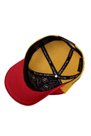 Gorra Rojo - Amarillo Hip Hop Premium con Parche Gallo
