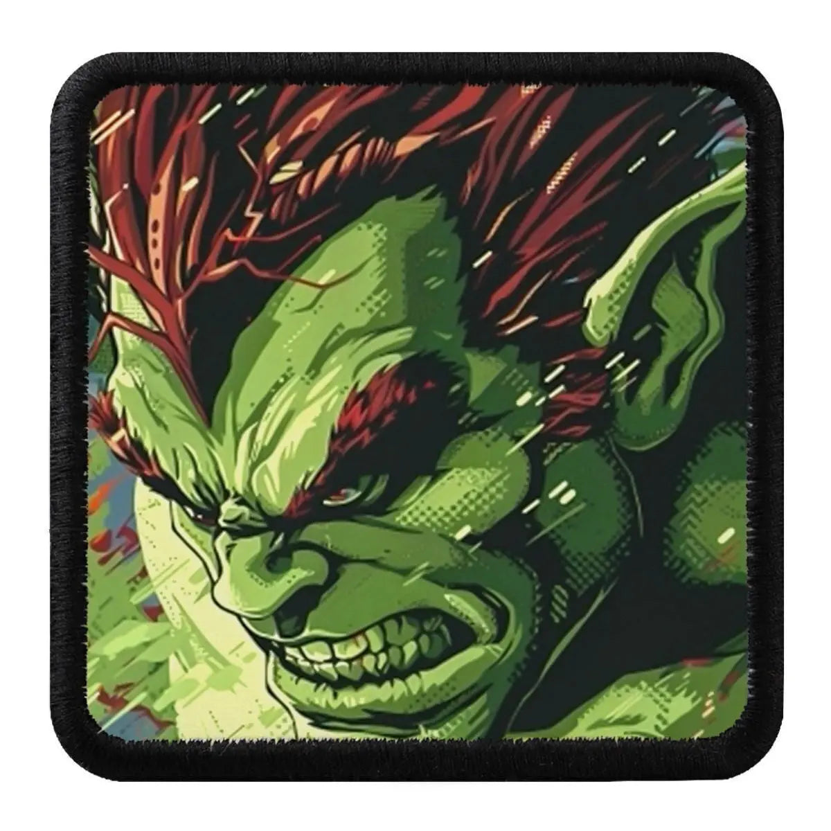 Parche Fighter Verde para Gorras BlackBork BlackBörk