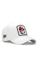 Gorra Blanco Béisbol Niños con Parche leopardo - Image 1