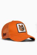 Gorra Naranja Trucker Niños con Parche leopardo - Image 1