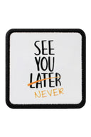 Gorra Six Negro - Ladrillo con Parche See You Later Never