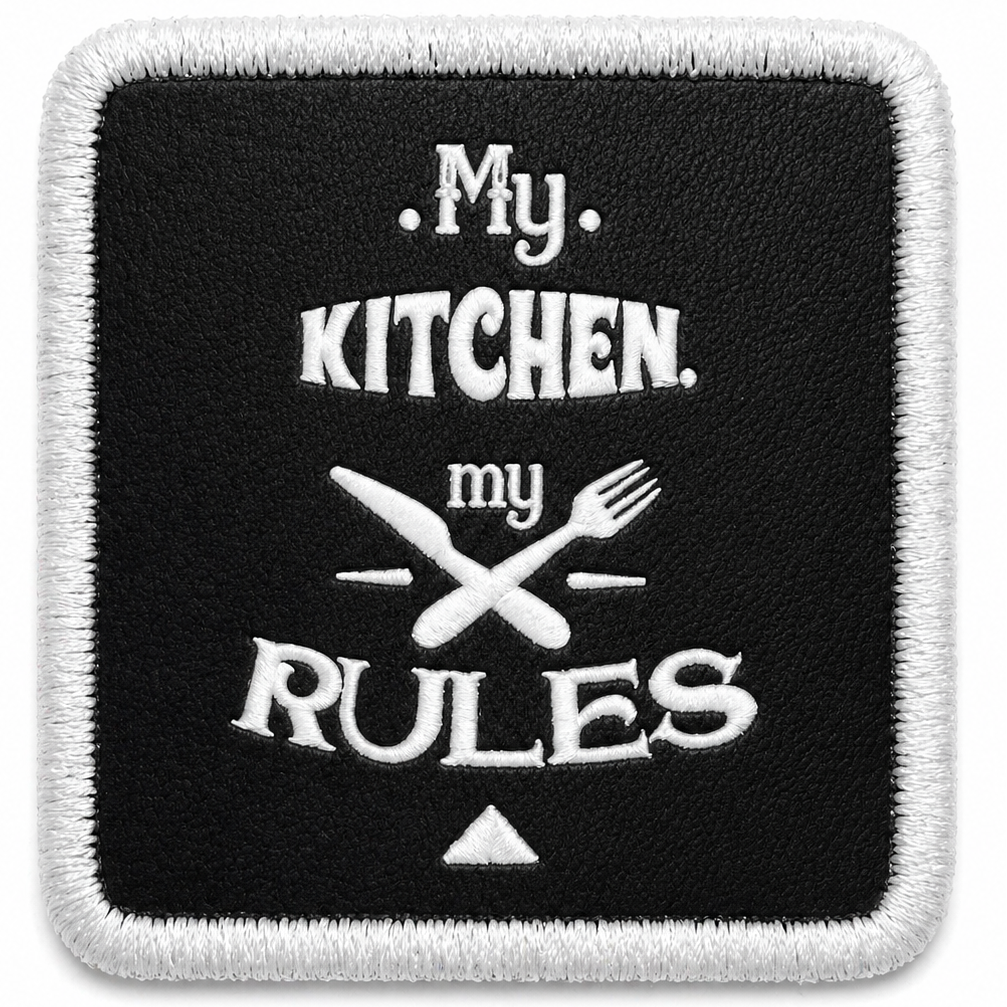 Parche My Kitchen My Rules para Gorras BlackBork BlackBörk