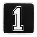 Parche 1 Numero para Gorras BlackBork