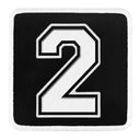 Parche 2 Numero para Gorras BlackBork