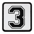 Parche 3 Numero para Gorras BlackBork BlackBörk