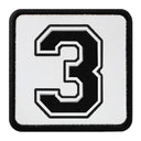 Parche 3 Numero para Gorras BlackBork