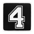 Parche 4 Numero para Gorras BlackBork BlackBörk