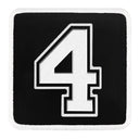 Parche 4 Numero para Gorras BlackBork