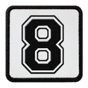Parche 8 Numero para Gorras BlackBork