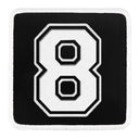 Parche 8 Numero para Gorras BlackBork