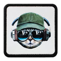 Parche Gato Auriculares Dj para Gorras BlackBork BlackBörk