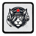 Parche Gato Hiphop Dj Negro para Gorras BlackBork BlackBörk