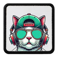 Parche Gato Hiphop Dj para Gorras BlackBork BlackBörk
