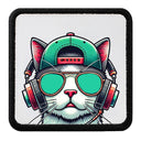 Parche Gato Hiphop Dj para Gorras BlackBork - Amazon ready
