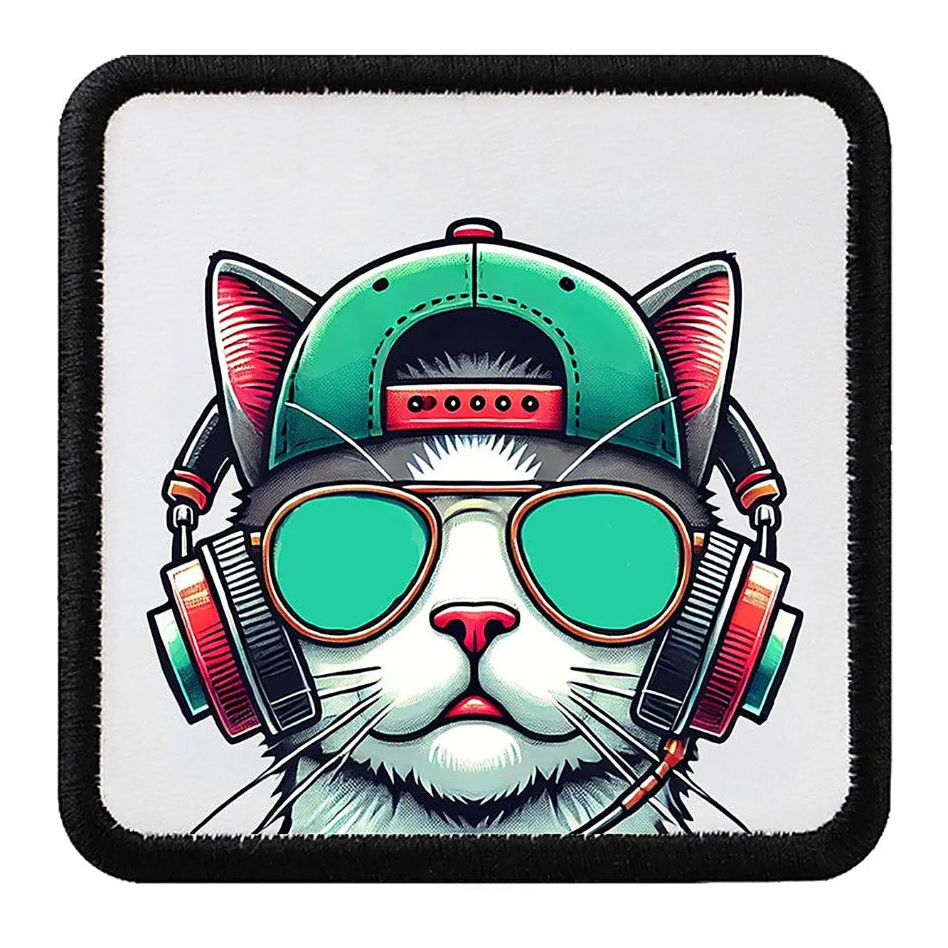 Parche Gato Hiphop Dj para Gorras BlackBork BlackBörk