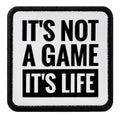 Parche It's Not A Game Its Life para Gorras BlackBork BlackBörk