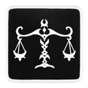 Parche Libra Horóscopo para Gorras BlackBork
