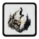 Parche Lobo Aullador Forestal para Gorras BlackBork