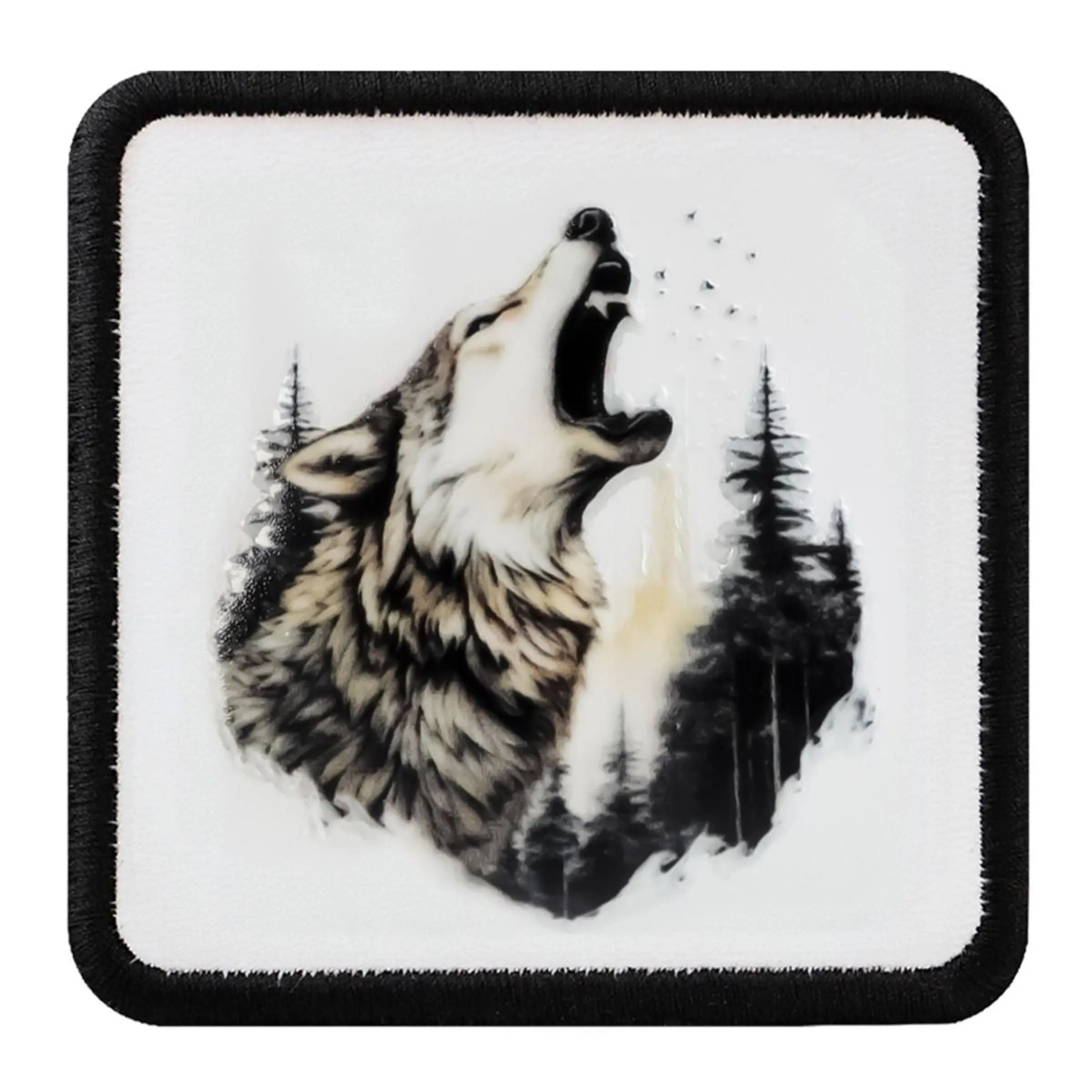 Parche Lobo Aullador Forestal para Gorras BlackBork BlackBörk