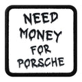 Parche Need Money For Porsche para Gorras BlackBork BlackBörk