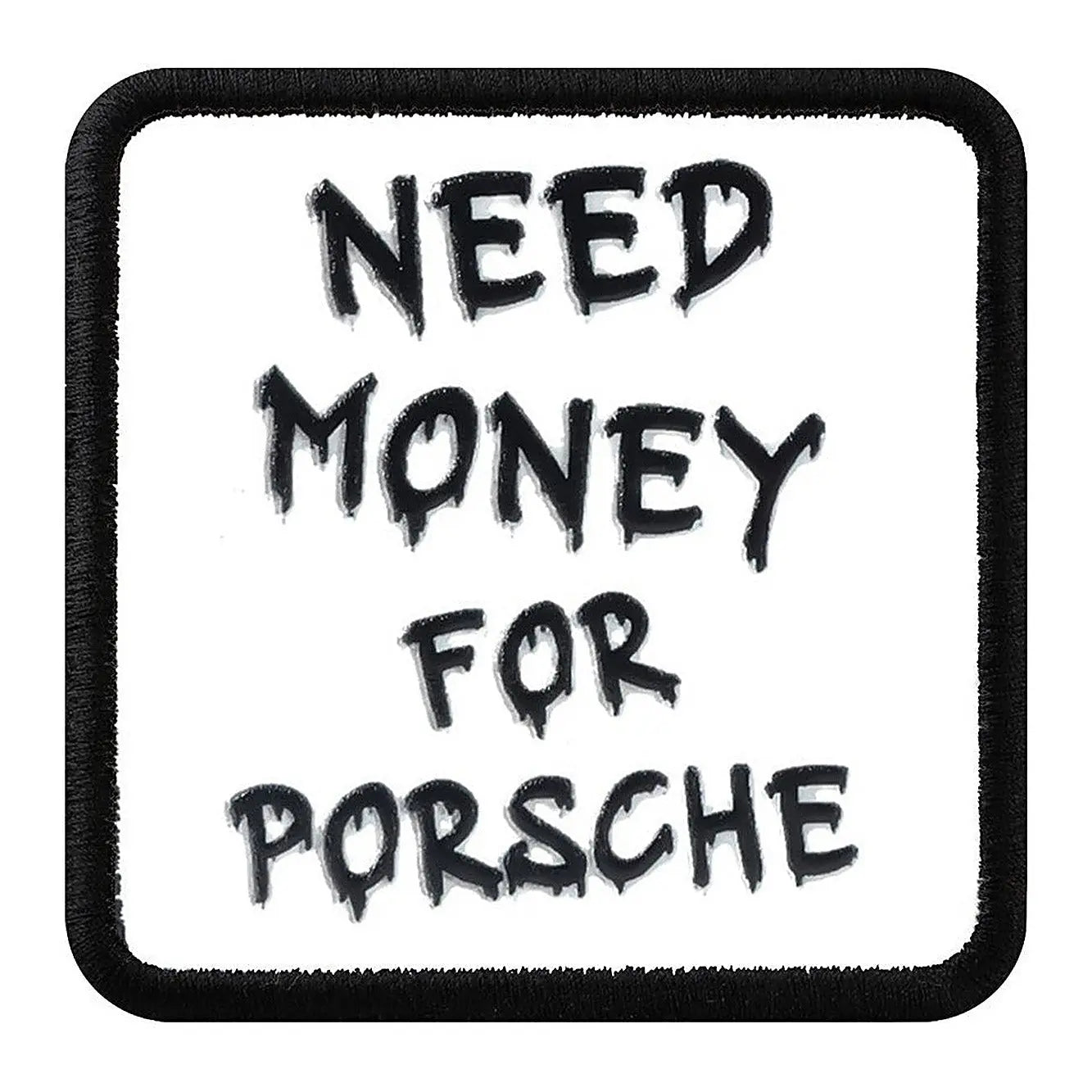 Parche Need Money For Porsche para Gorras BlackBork BlackBörk
