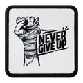 Parche Never Give Up para Gorras BlackBork BlackBörk