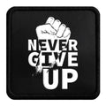 Parche Never Give Up para Gorras BlackBork BlackBörk