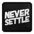 Parche Never Settle para Gorras BlackBork BlackBörk
