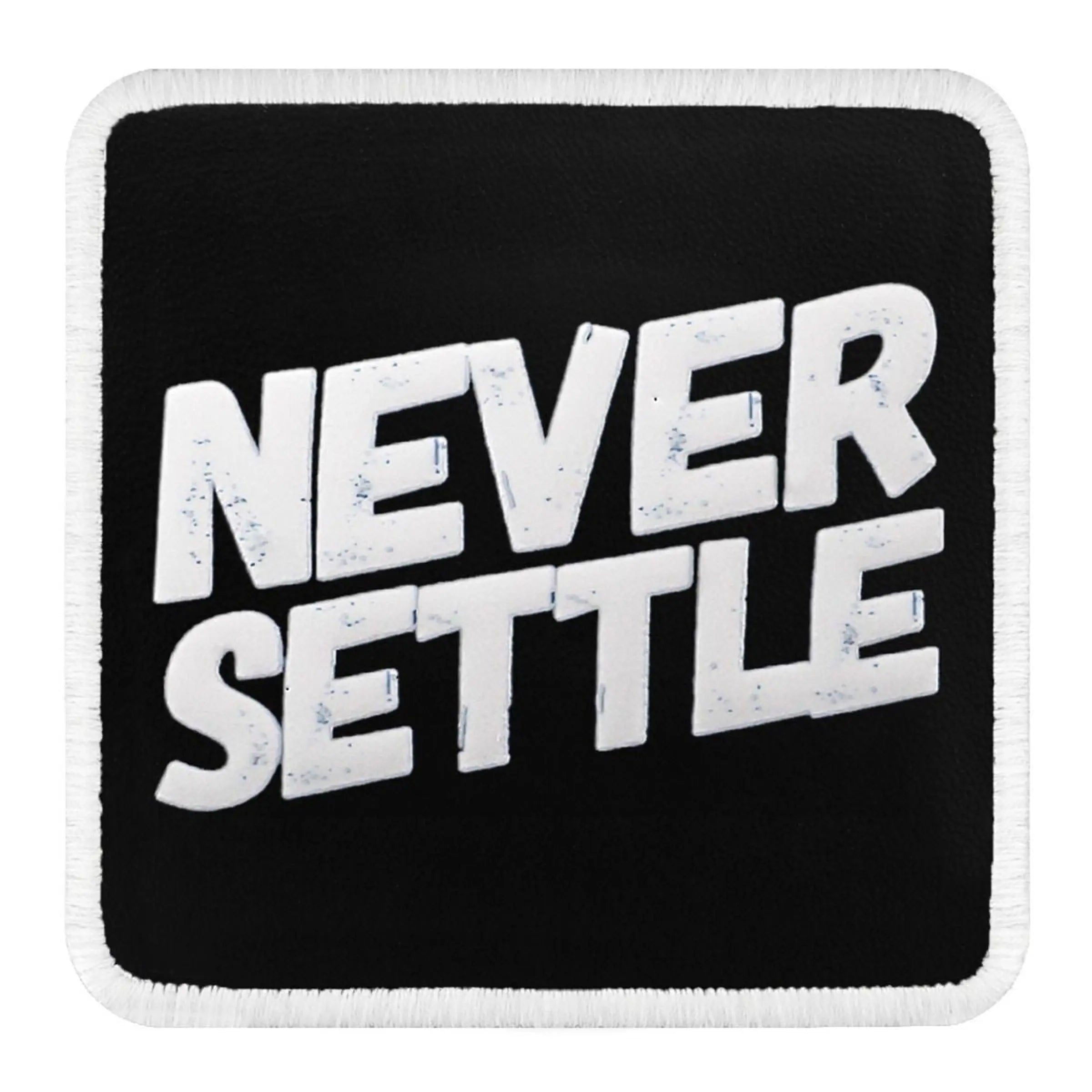 Parche Never Settle para Gorras BlackBork BlackBörk