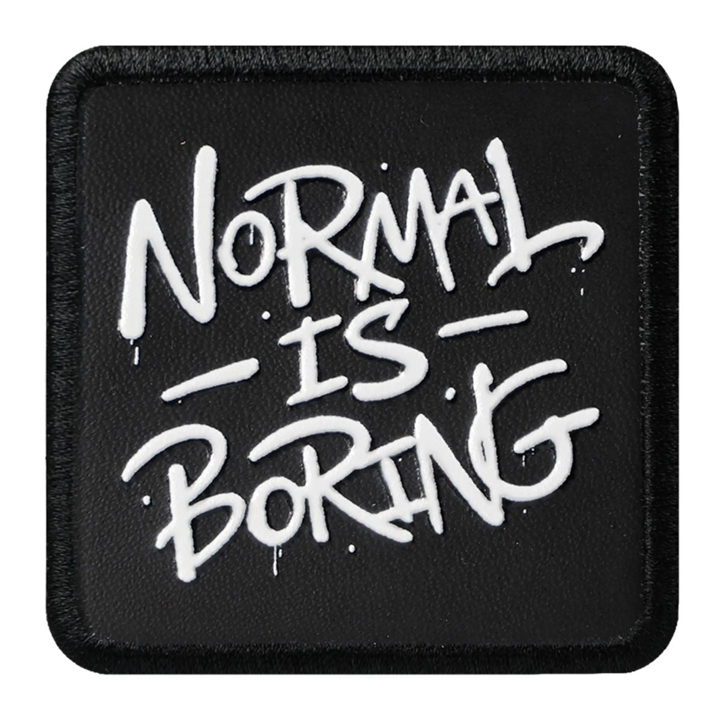 Parche Normal Is Boring para Gorras BlackBork BlackBörk