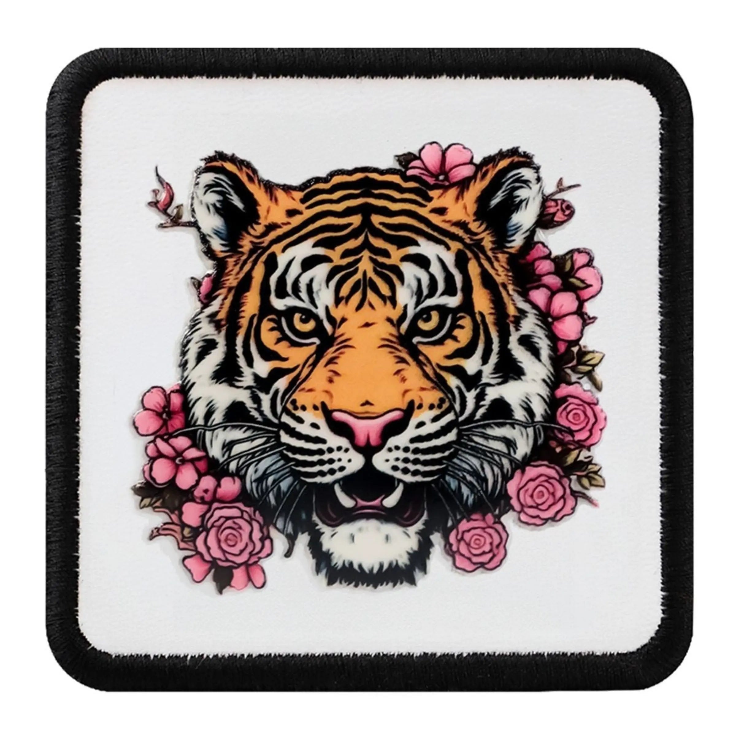 Parche Tigre Floral para Gorras BlackBork BlackBörk