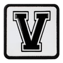 Parche V Letter Bs para Gorras BlackBork