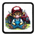 Parche Vaca Gorra Rojo Niños para Gorras BlackBork BlackBörk