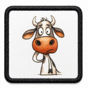 Parche Vaca para Gorras BlackBork