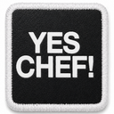 Parche Yes Chef para Gorras BlackBork
