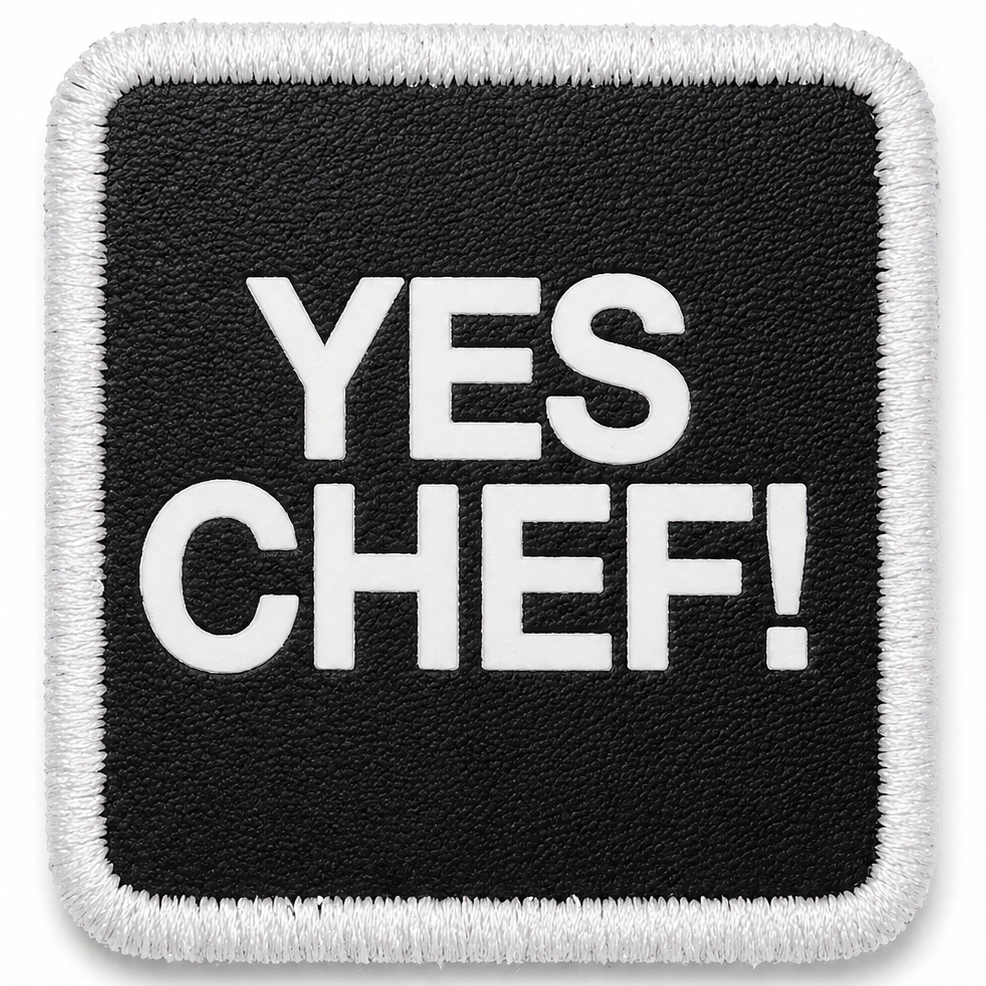 Parche Yes Chef para Gorras BlackBork BlackBörk