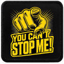 Parche You Can't Stop Me para Gorras BlackBork